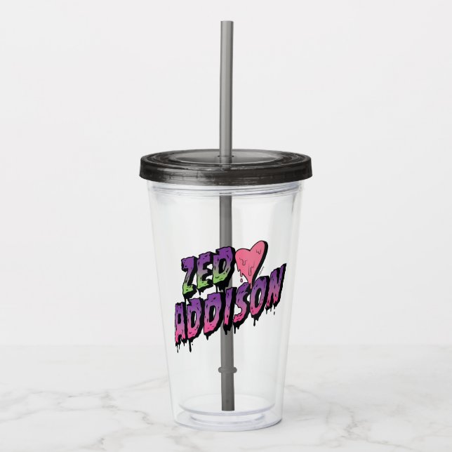 Zombies 2 | Zed and Addison Text Acrylic Tumbler (Front)