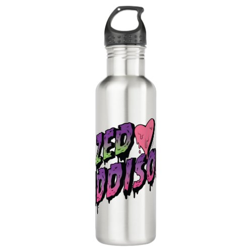 Zombies 2  Zed and Addison Text Stainless Steel Water Bottle