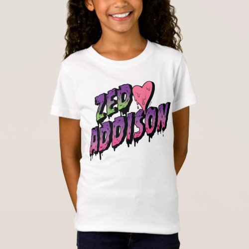 Zombies 2  Zed and Addison Text T_Shirt