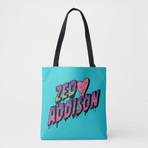 Zombies 2  Zed and Addison Text Tote Bag