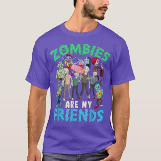 Zombies Are My Friend Halloween Costume Kids Boys T-Shirt