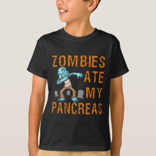 Zombies Ate My Pancreas - Fun Diabetes T-Shirt