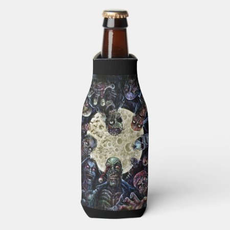 Zombies Attack (zombie Horde) Bottle Cooler