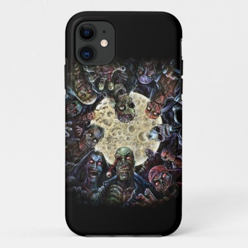 Zombies Attack Zombie Horde iPhone 11 Case