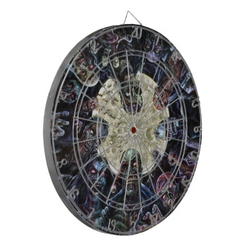 Zombies Attack (Zombie Horde) Dart Board Zazzle