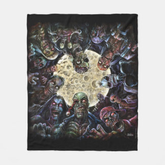 Zombies Attack (Zombie Horde) Fleece Blanket
