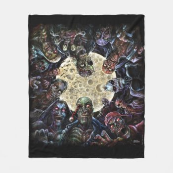 Zombies Attack (zombie Horde) Fleece Blanket by themonsterstore at Zazzle