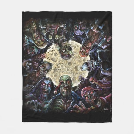 Zombies Attack (zombie Horde) Fleece Blanket