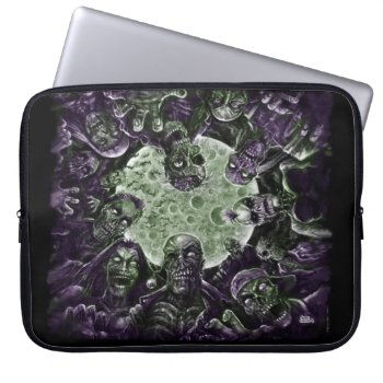 Zombies Attack (zombie Horde) Laptop Sleeve by themonsterstore at Zazzle