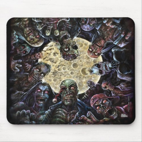 Zombies Attack Zombie Horde Mouse Pad