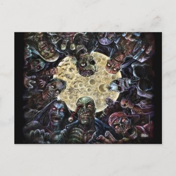 Zombies Attack (zombie Horde) Postcard by themonsterstore at Zazzle