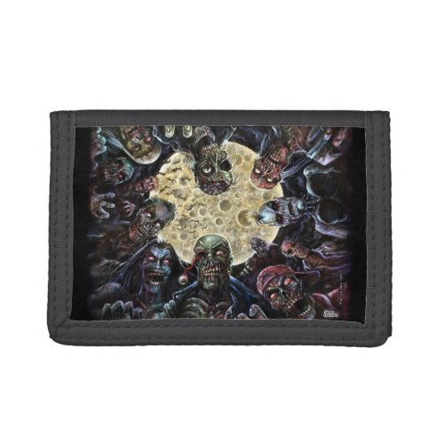 Zombies Attack Zombie Horde Trifold Wallet