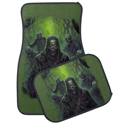Zombies Back From The Grave Car Floor Mat