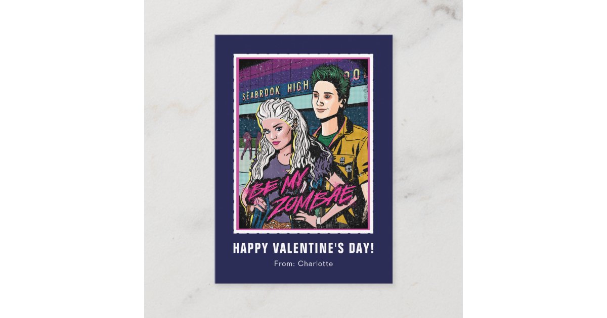 Zombies Be My Zombae Valentines Note Card | Zazzle