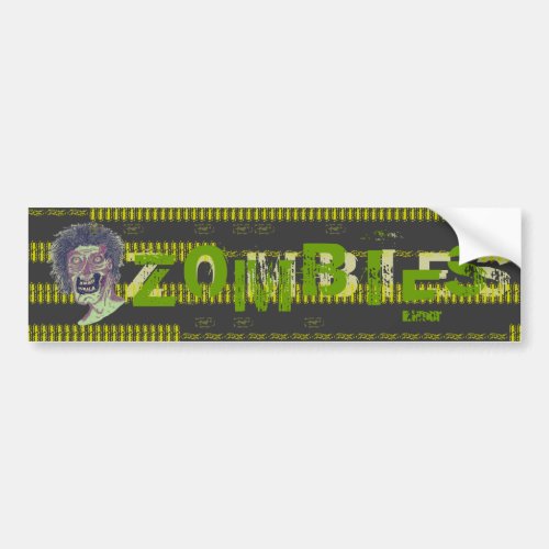 ZOMBIES BUMPER STICKER