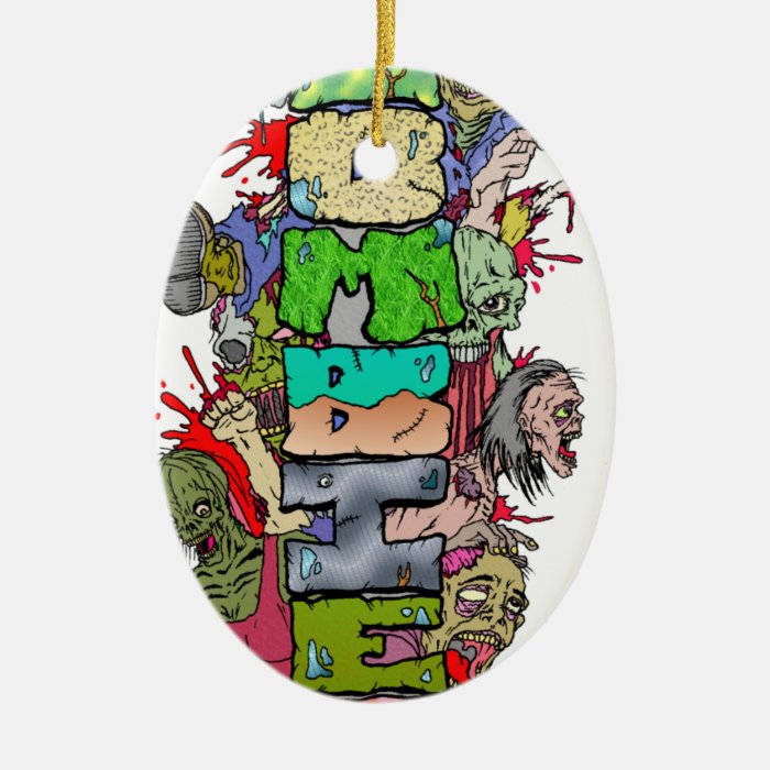 ZOMBIES CHRISTMAS ORNAMENT