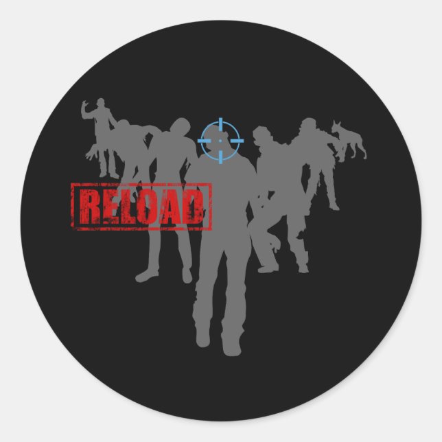 Zombies Classic Round Sticker (Front)