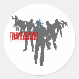 Zombies Classic Round Sticker