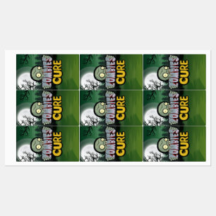 Zombies Cure Party Labels