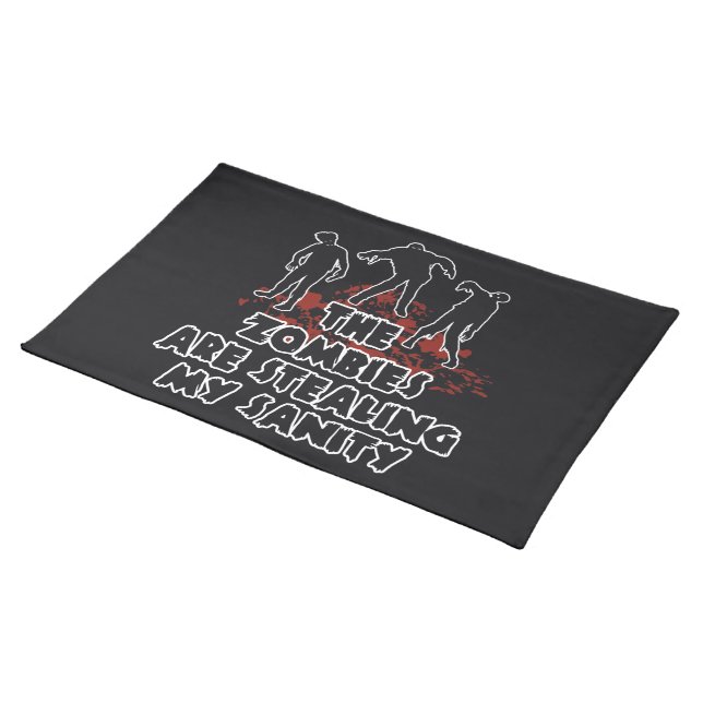 Zombies custom color placemat (On Table)