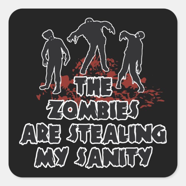 Zombies custom color stickers (Front)
