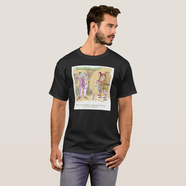Zombies Dress Better men black T-shirt (Front Full)