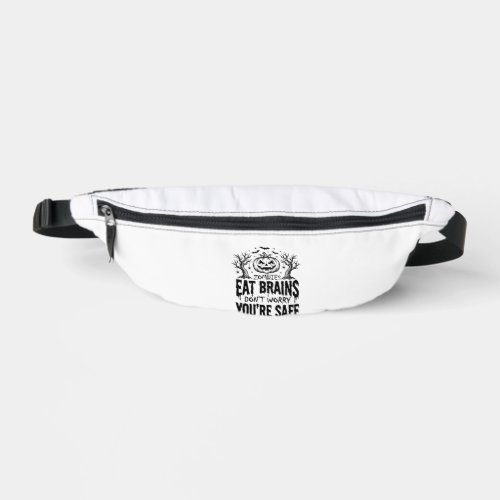 Zombies Eat Brains Funny Halloween Vector Design_1 Fanny Pack