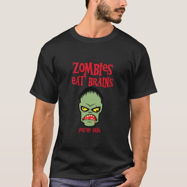 Zombies Eat Brains T-Shirt (Front)