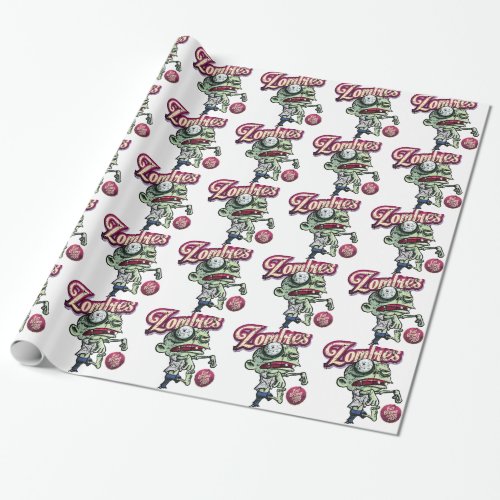 Zombies eat Brains Wrapping Paper