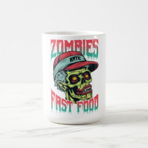 Zombies Fast Food Mug Funny Horror Coffee Cup