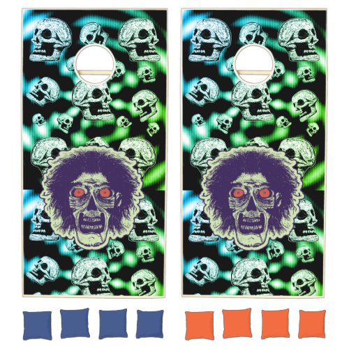 Zombies Green Cornhole Set