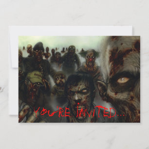 Zombies Halloween Invitation