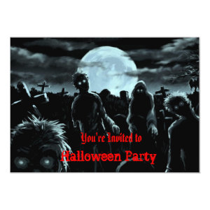 Zombies Halloween Party Invitation