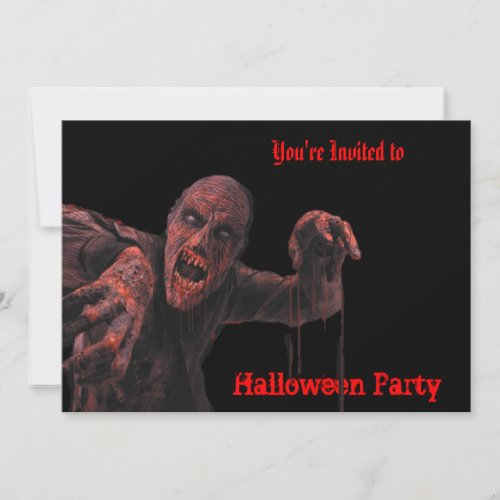 Zombies Halloween Party Invitation