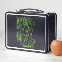 Gothic Zombie Apocalypse Emo Medical Kit Metal Lunch Box, Zazzle