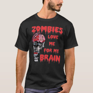 Zombies Love Brain Dark Shirts