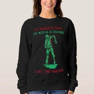 Zombies - Mummy - Walking - Exercise - Halloween Sweatshirt