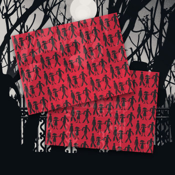 Zombies Patterned Walking Dead  Tissue Paper by PartyPrep at Zazzle
