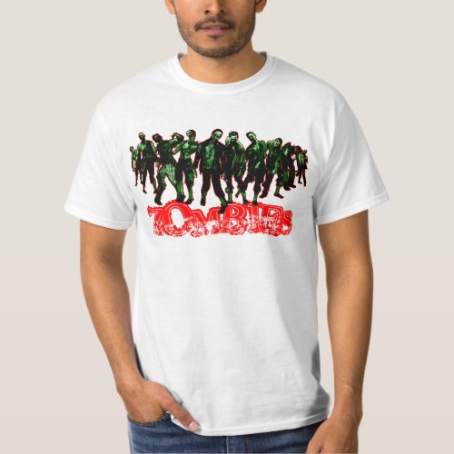 ZOMBIES _ red stroke _ white shirt
