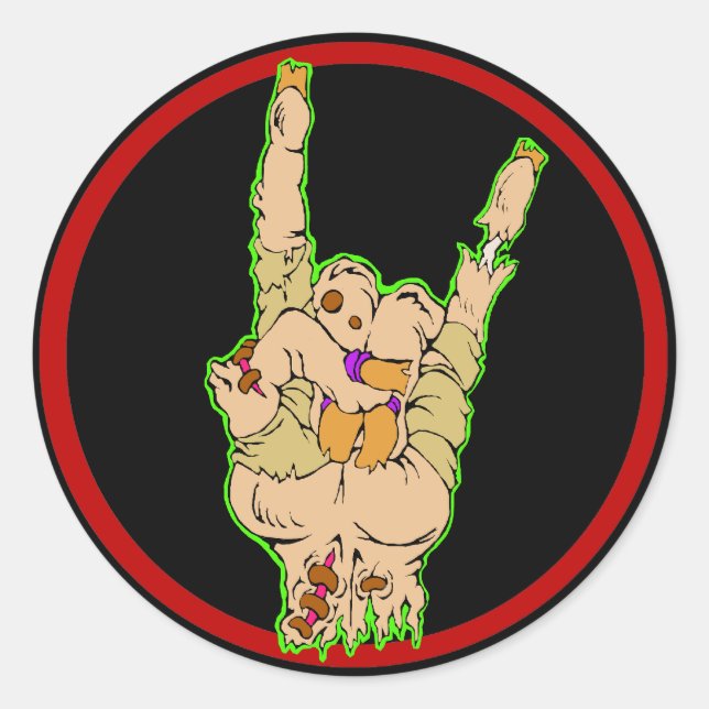 Zombies Rock sticker (old version) (Front)