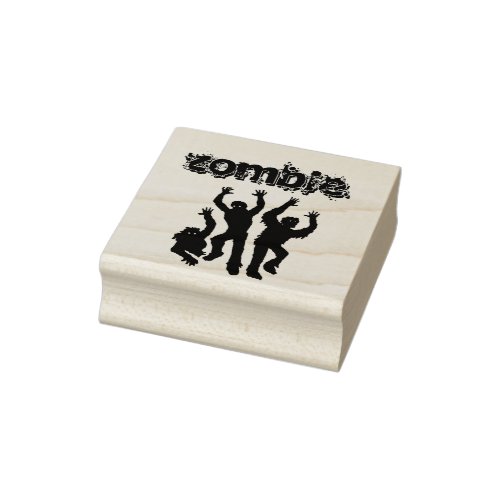 Zombies Rubber Stamp