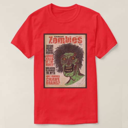 ZOMBIES _ The Magazine Black Boarder T_Shirt