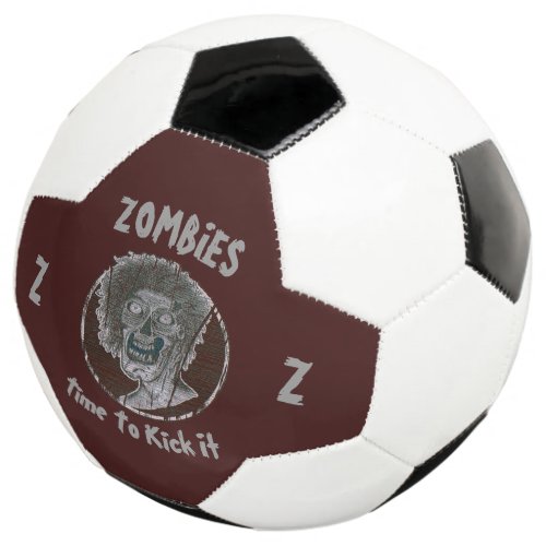 Zombies Time To Kick It 2 Soccer Ball