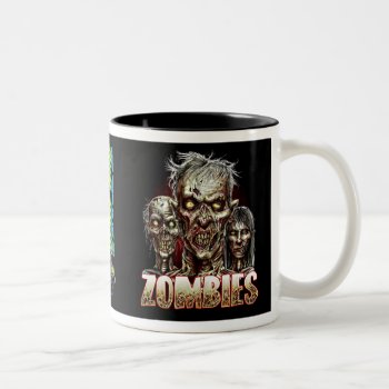 Zombies! Two-tone Coffee Mug by shantyshawn at Zazzle