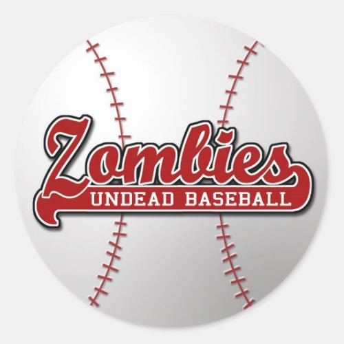 ZOMBIES Undead Baseball _ sticker