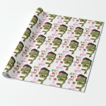 Zombies Want Me Wrapping Paper