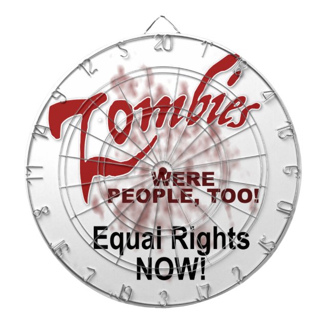 zombies were people too dart board (Front)