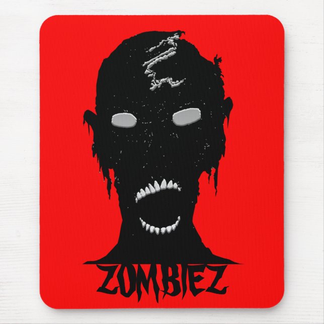 ZOMBIEZ BLK. & RED MOUSE PAD (Front)