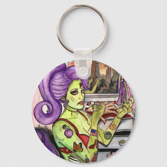 Zombilicious Keychain (Front)