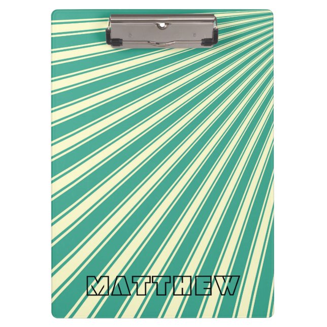 Zomp Color Stripe Funky Pattern Clipboard (Front)